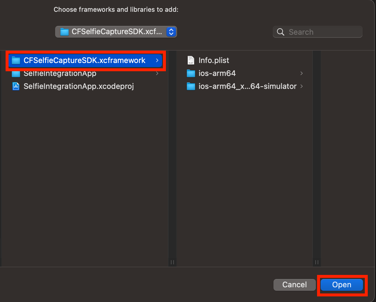 select-xcframework-in-finder